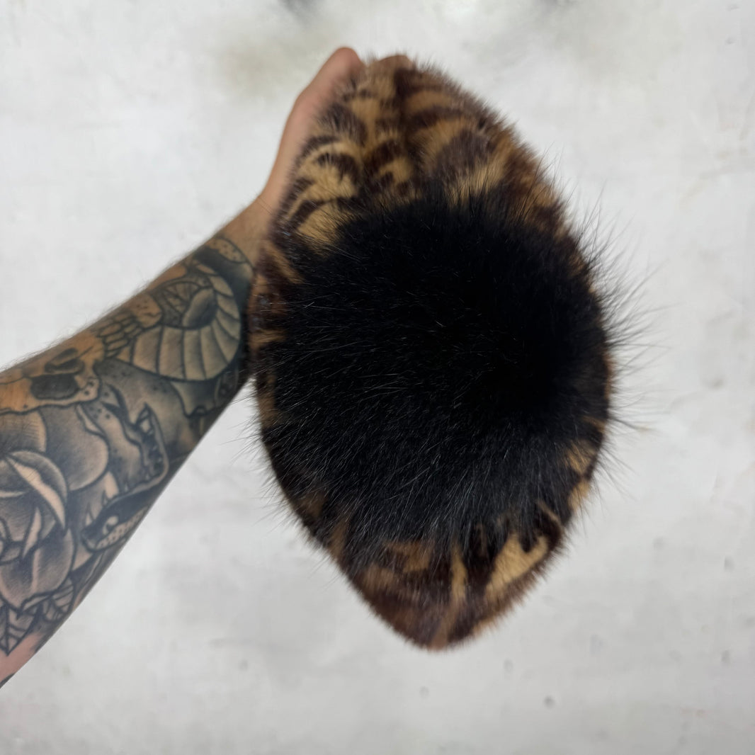 Fendi Mink Monogram Beanie