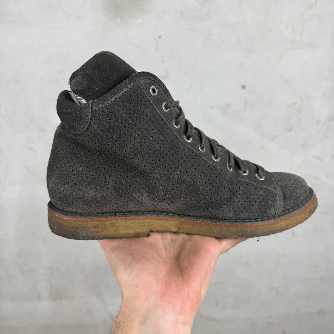 Chanel Interlocking CC Logo Brown Boots