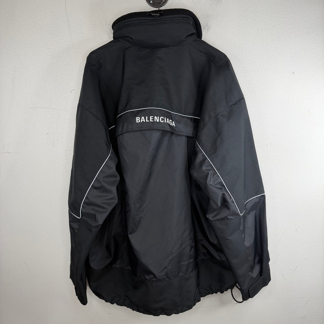 Balenciaga Nylon Spellout Anorak Jacket