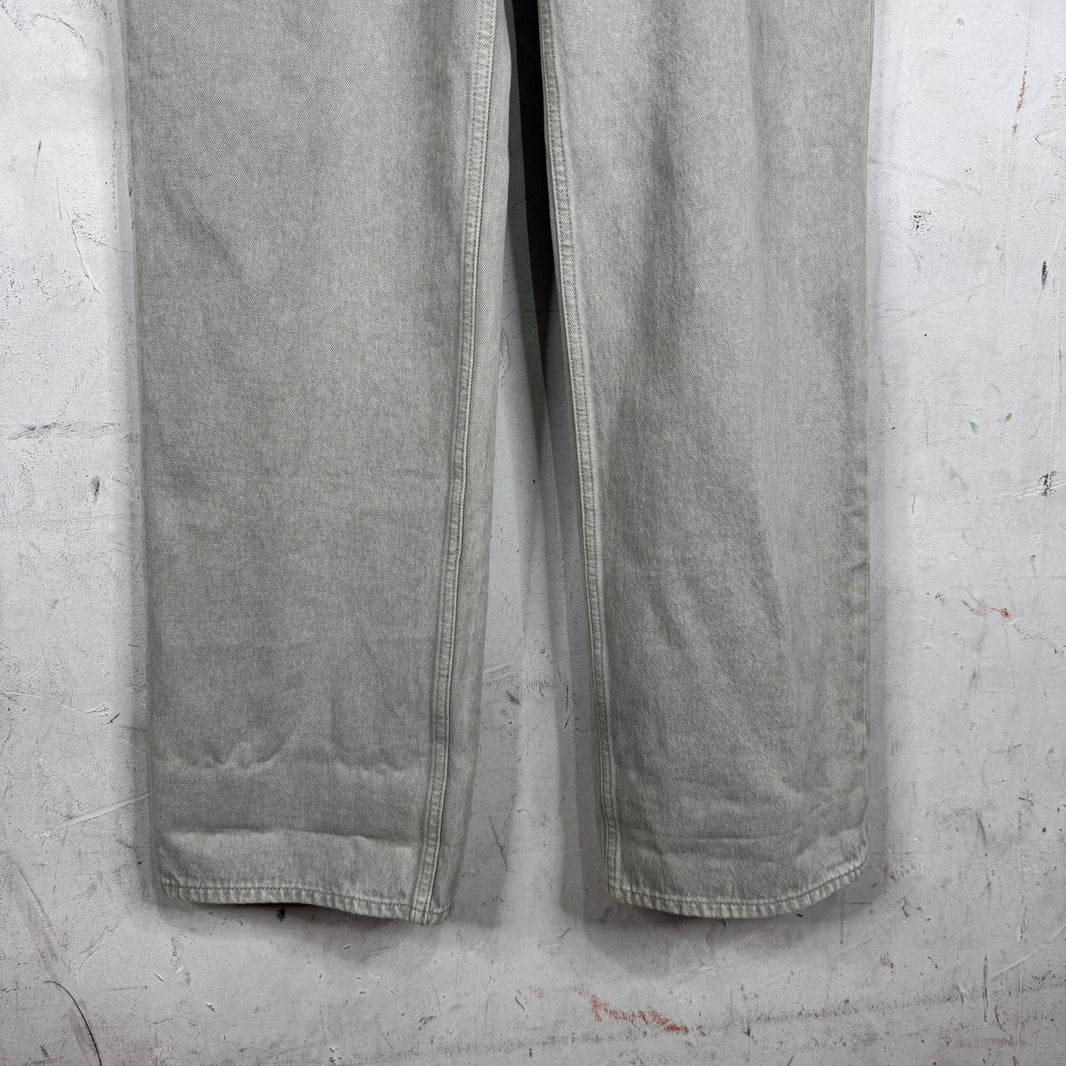 Helmut Lang Grey Back Seam Jeans