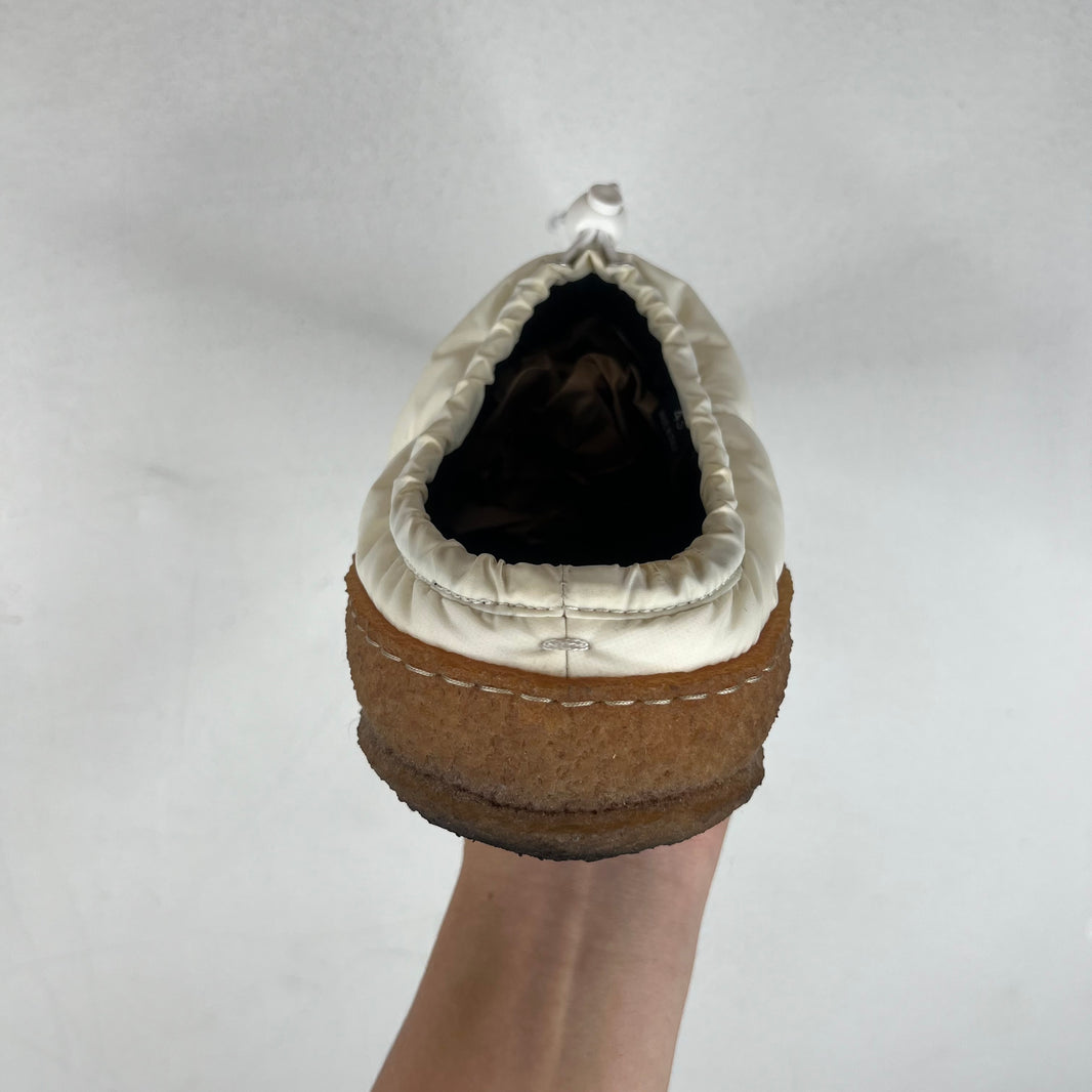 Margiela White Puffer Crepe Slip On Mules