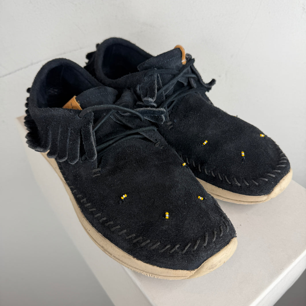 Visvim Navy Suede Maliseet Sneakers