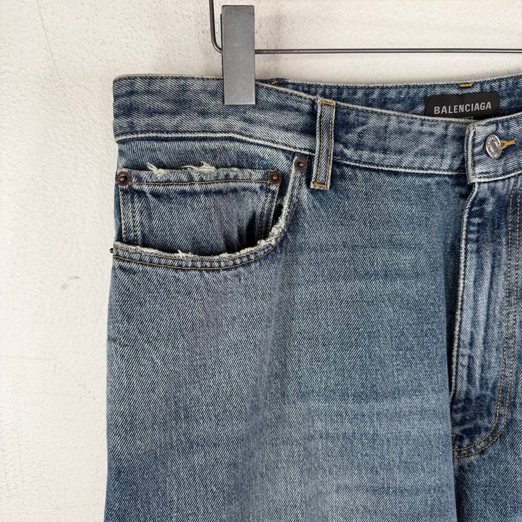 Balenciaga Sample Stencil Baggy Jeans