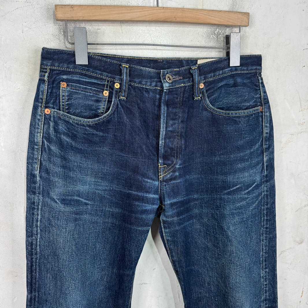 Kapital Dark Wash Broken In Jeans