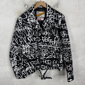 Supreme x CDG x Schott Scribble Perfecto Jacket