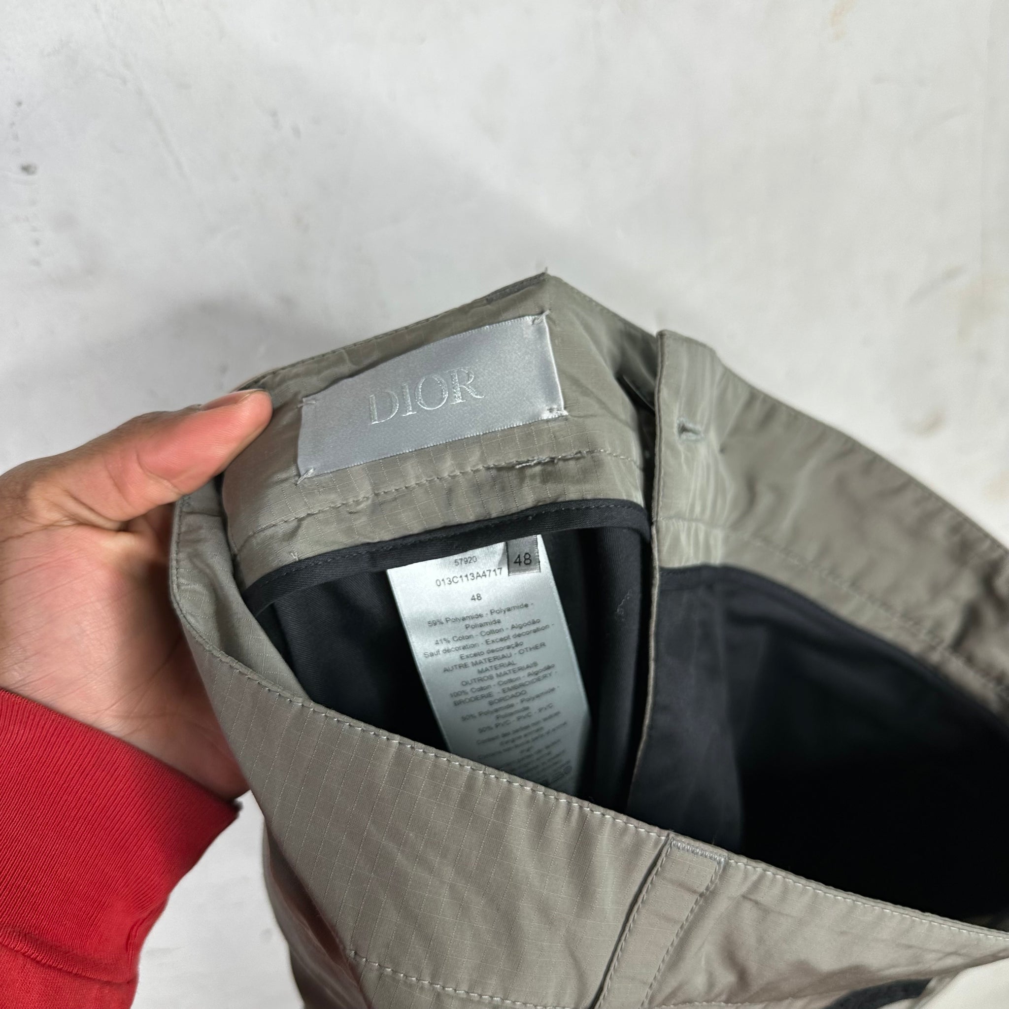 Dior Grey Utility Cargo