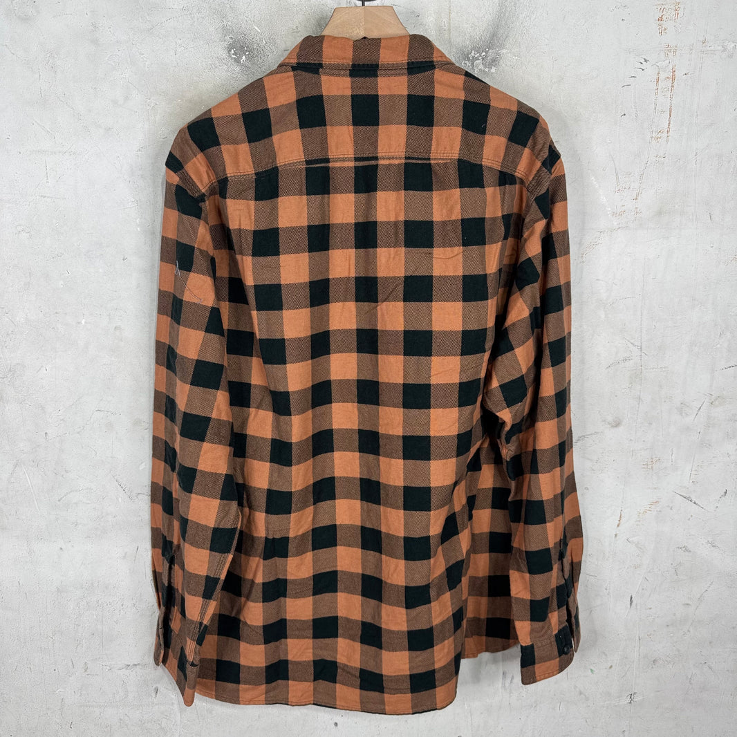 RRL Orange/Black Flannel Shirt