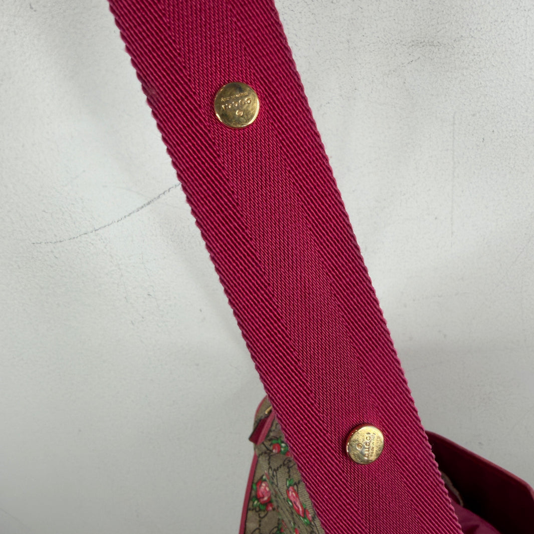 Gucci Rose Monogram Diaper Bag