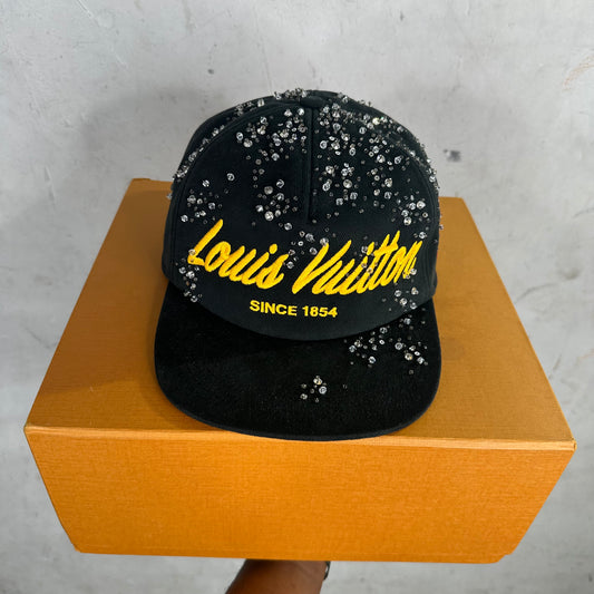 Louis Vuitton Rhinestone Virgil Strapback Hat