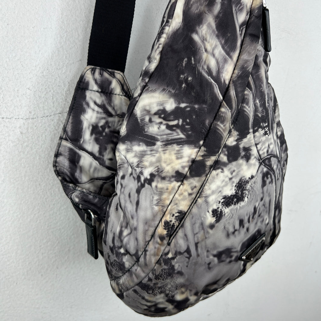 Prada Re Nylon Printed Sling Bag