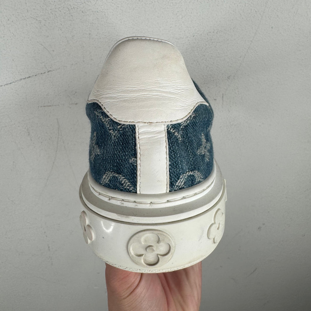 Louis Vuitton Blue Denim Monogram Sneakers