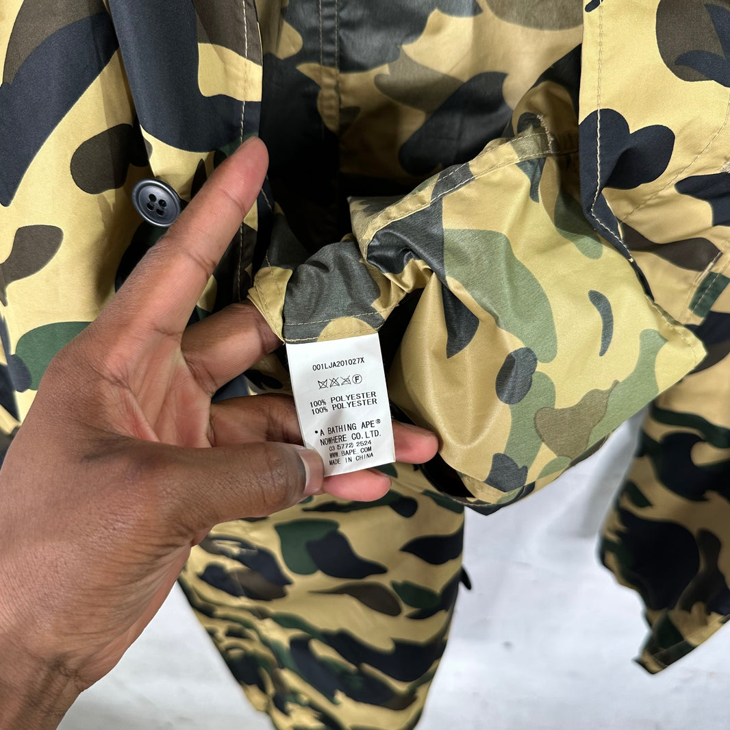 A Bathing Ape Packable Nylon Trenchcoat