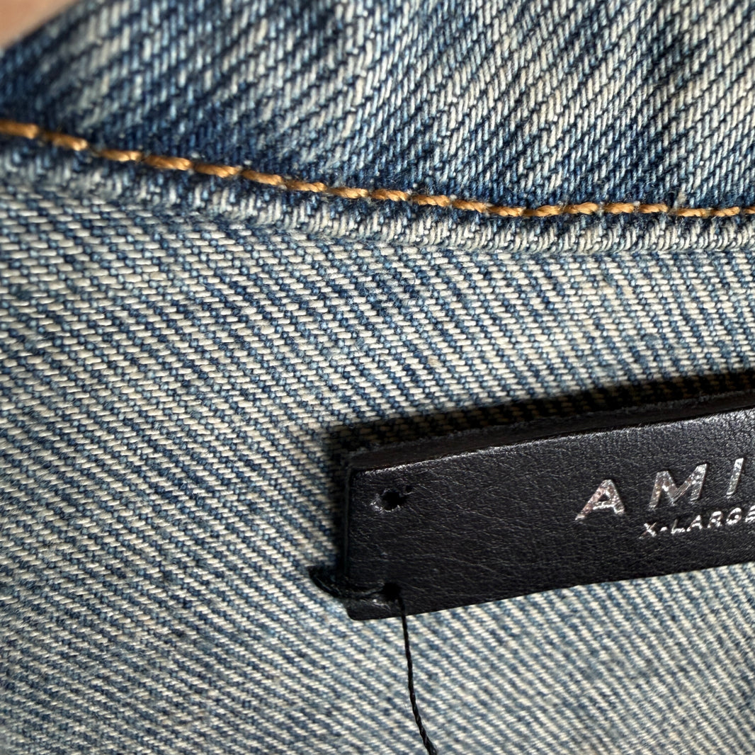 Amiri Chainstitch Detail Denim Jacket