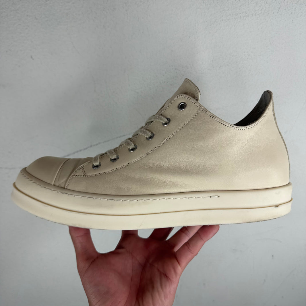 Rick Owens Milk Leather Ramone Lows