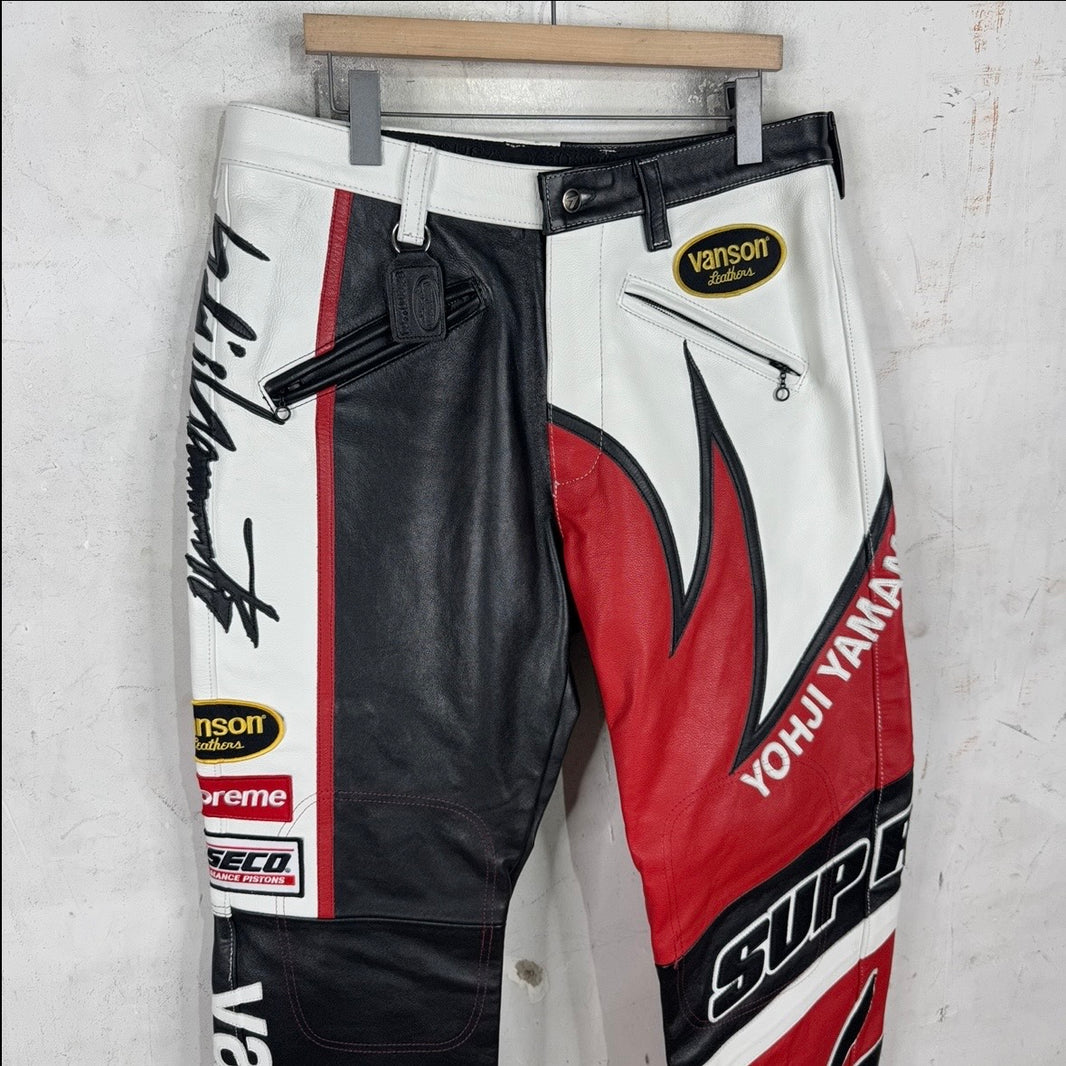 Supreme x Yohji Vanson Split Leather Pants