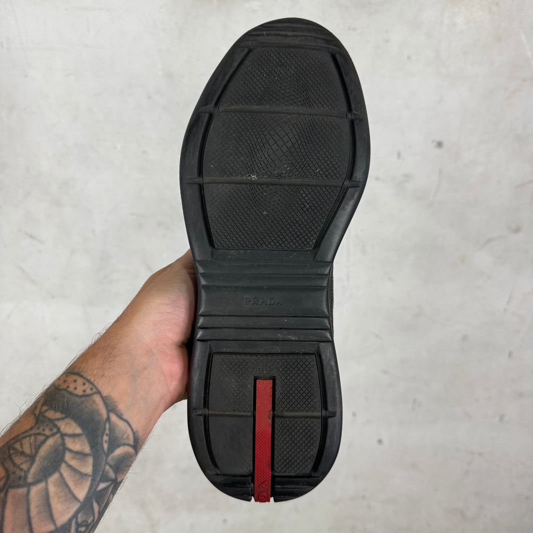 Prada Olive/Red Patent Americas Cup