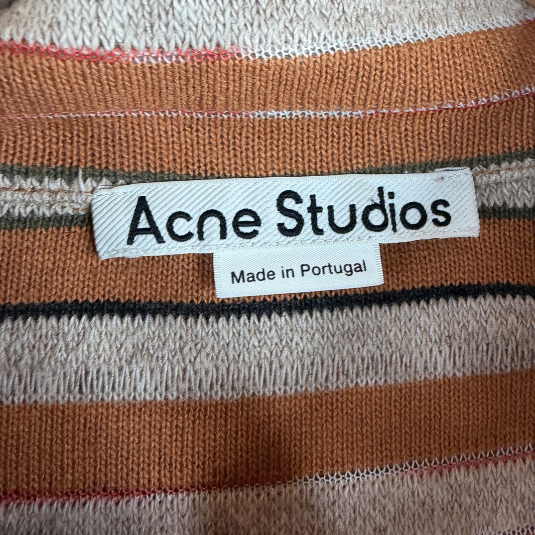 Acne Studios Orange Stripe Polo L/S Shirt