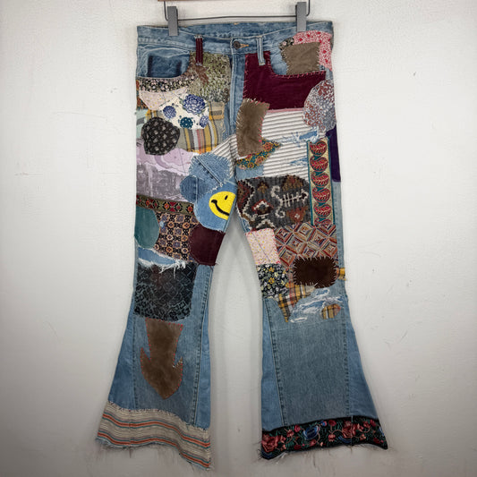 Kapital Patchwork Flared Jeans