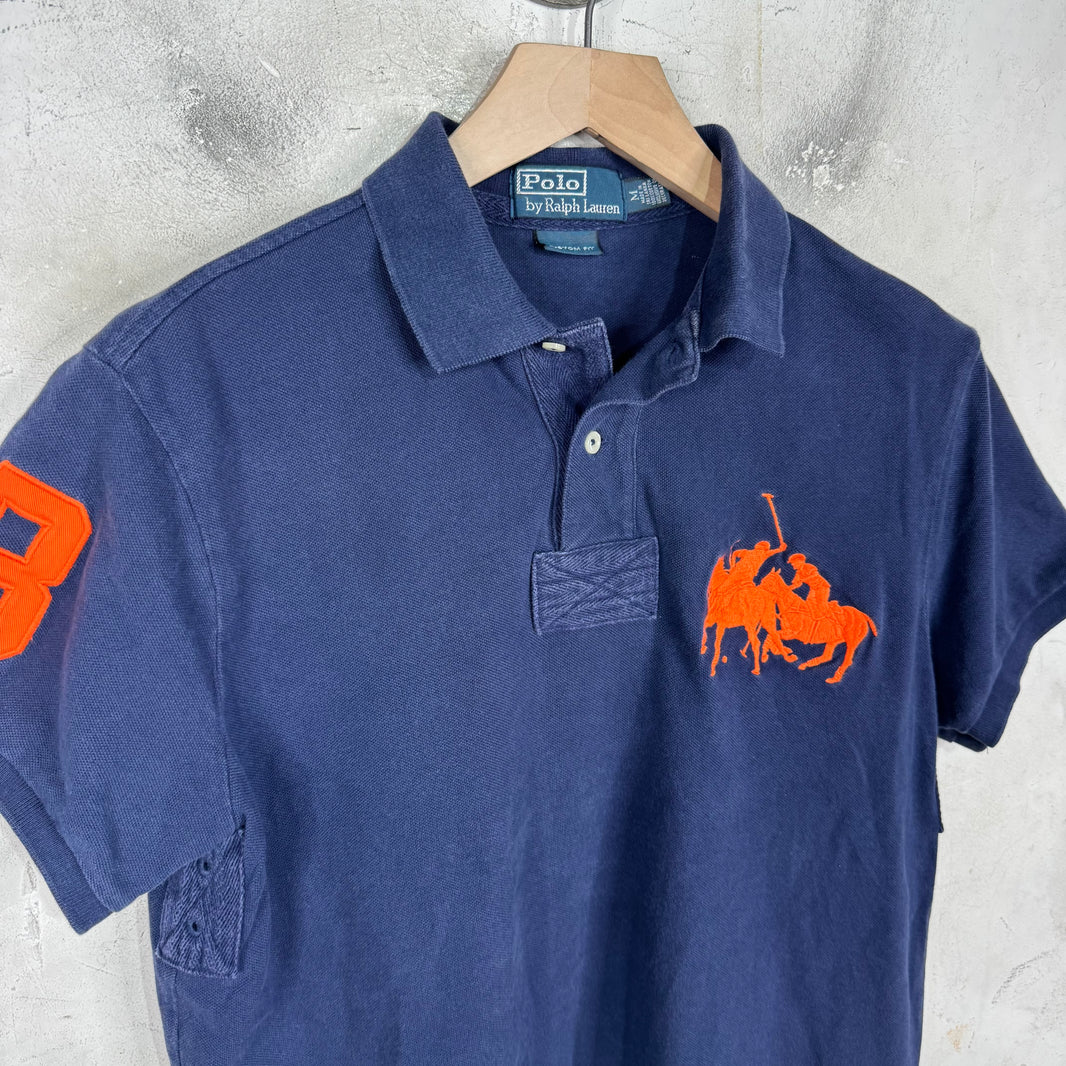 Ralph Lauren Navy Orange Horsemen Polo