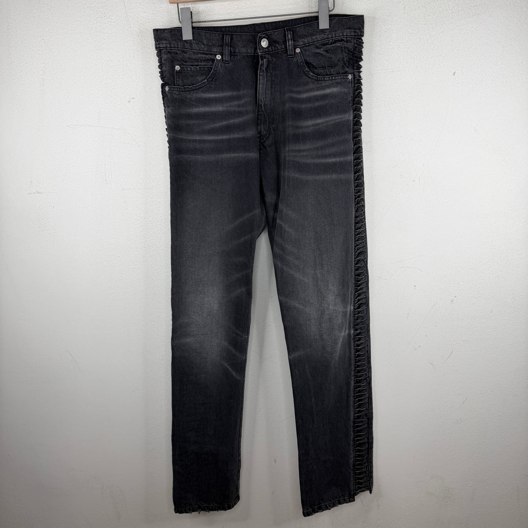 Martine Rose Black Twist Loop Jeans