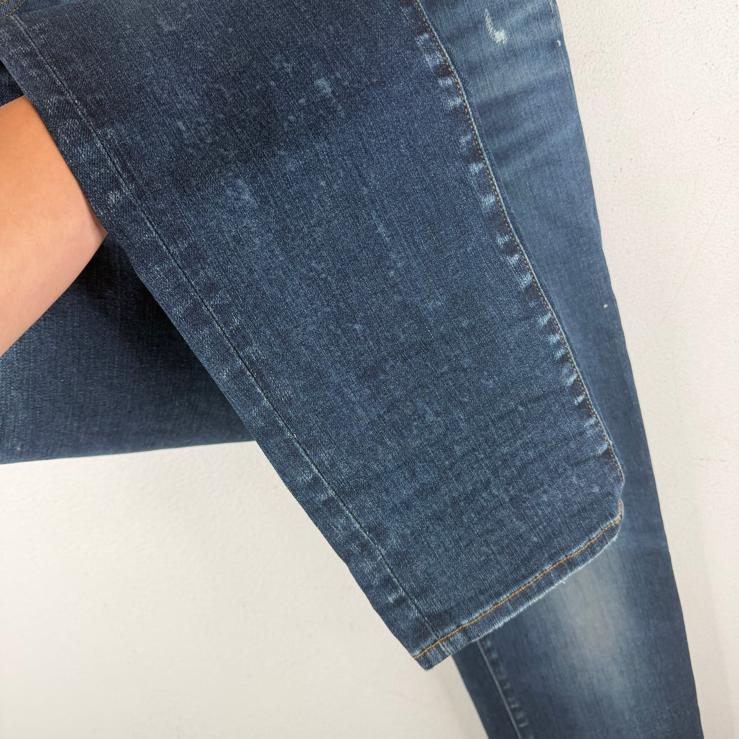 Amiri Dark Wash Blue Skinny Jeans