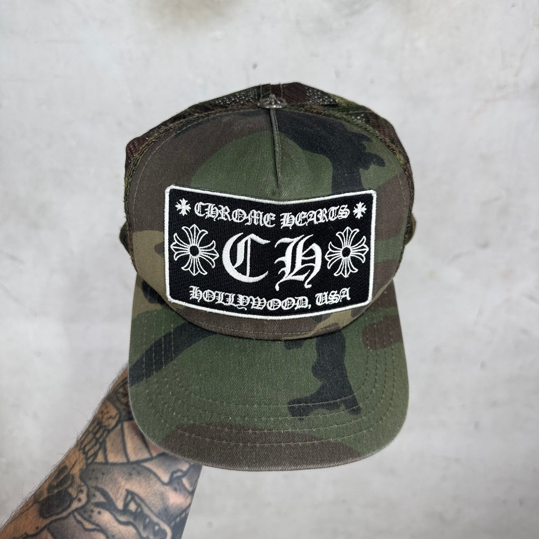 Chrome Hearts Vintage Camo Trucker Hat