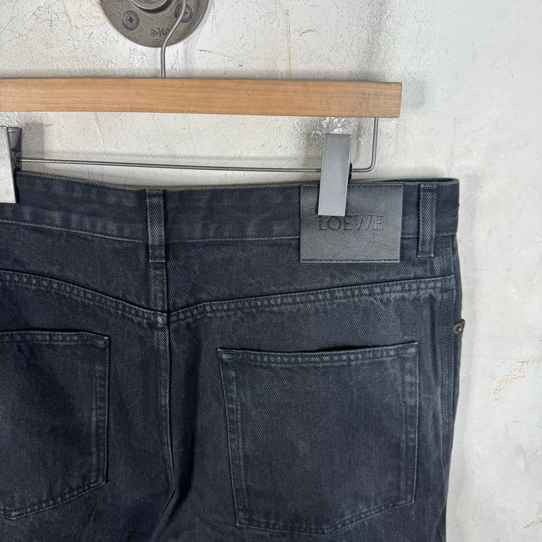 Loewe Black Anagram Jeans