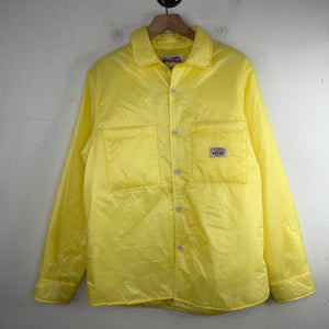 Stussy Yellow Padded Nylon Button Up Chore Jacket