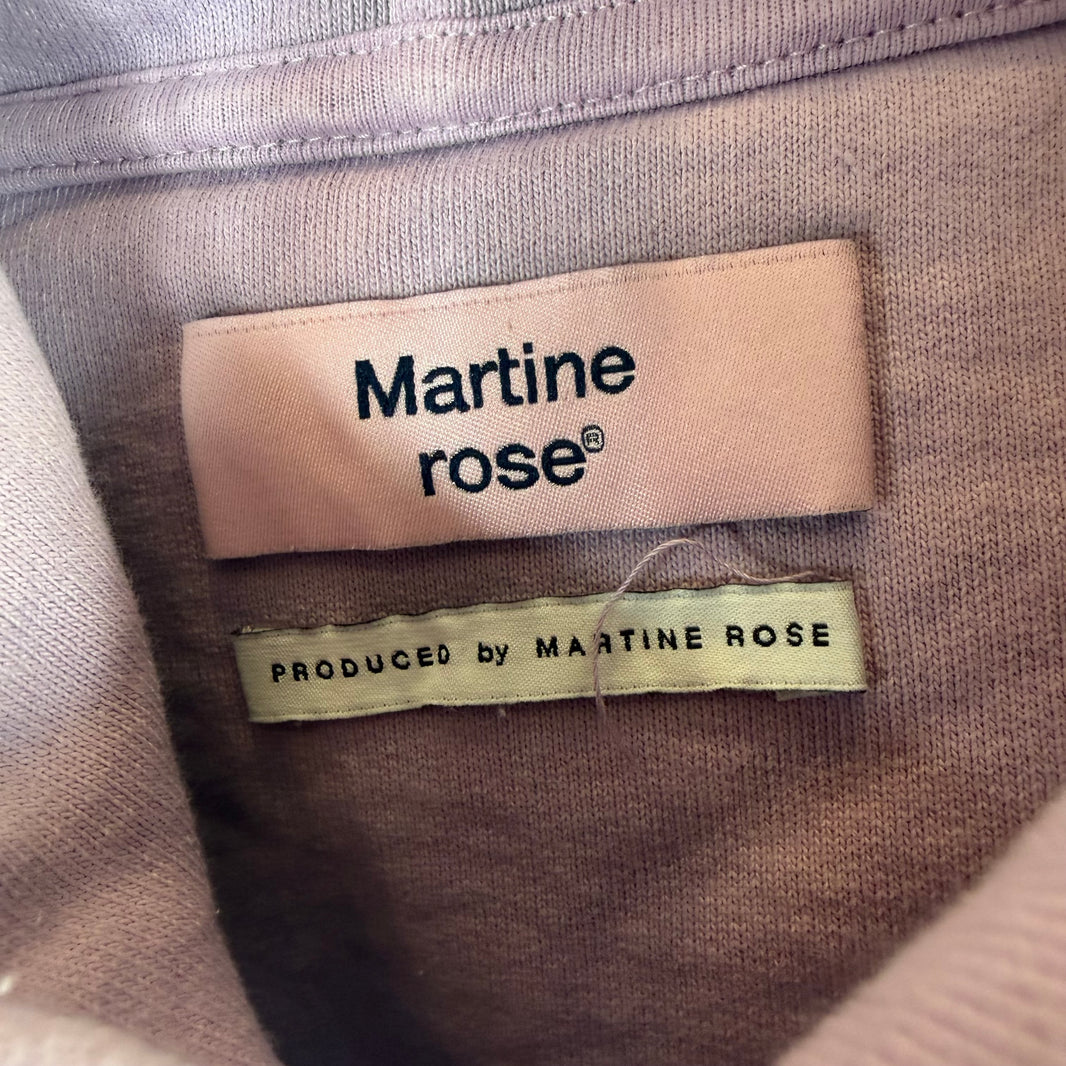 Martine Rose Acid Wash Purple Back Logo Hoodie