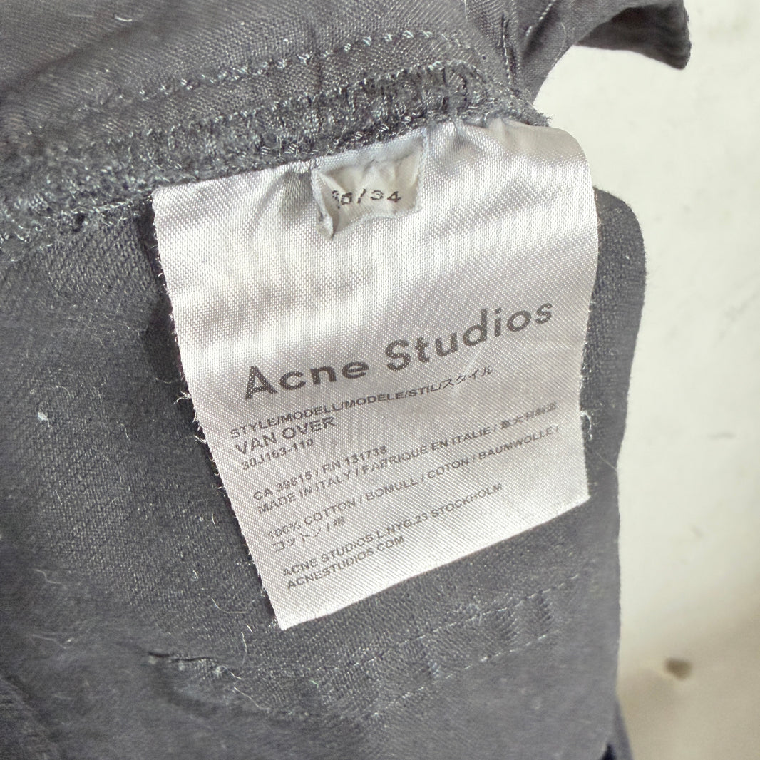 Acne Studio Black Straight Leg Denim Jeans