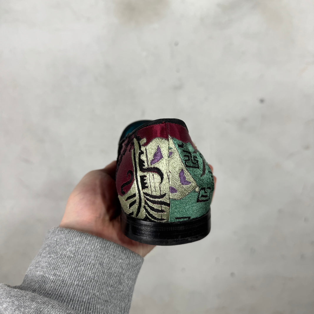 Tom Ford Embroidered Art Smoking Slippers