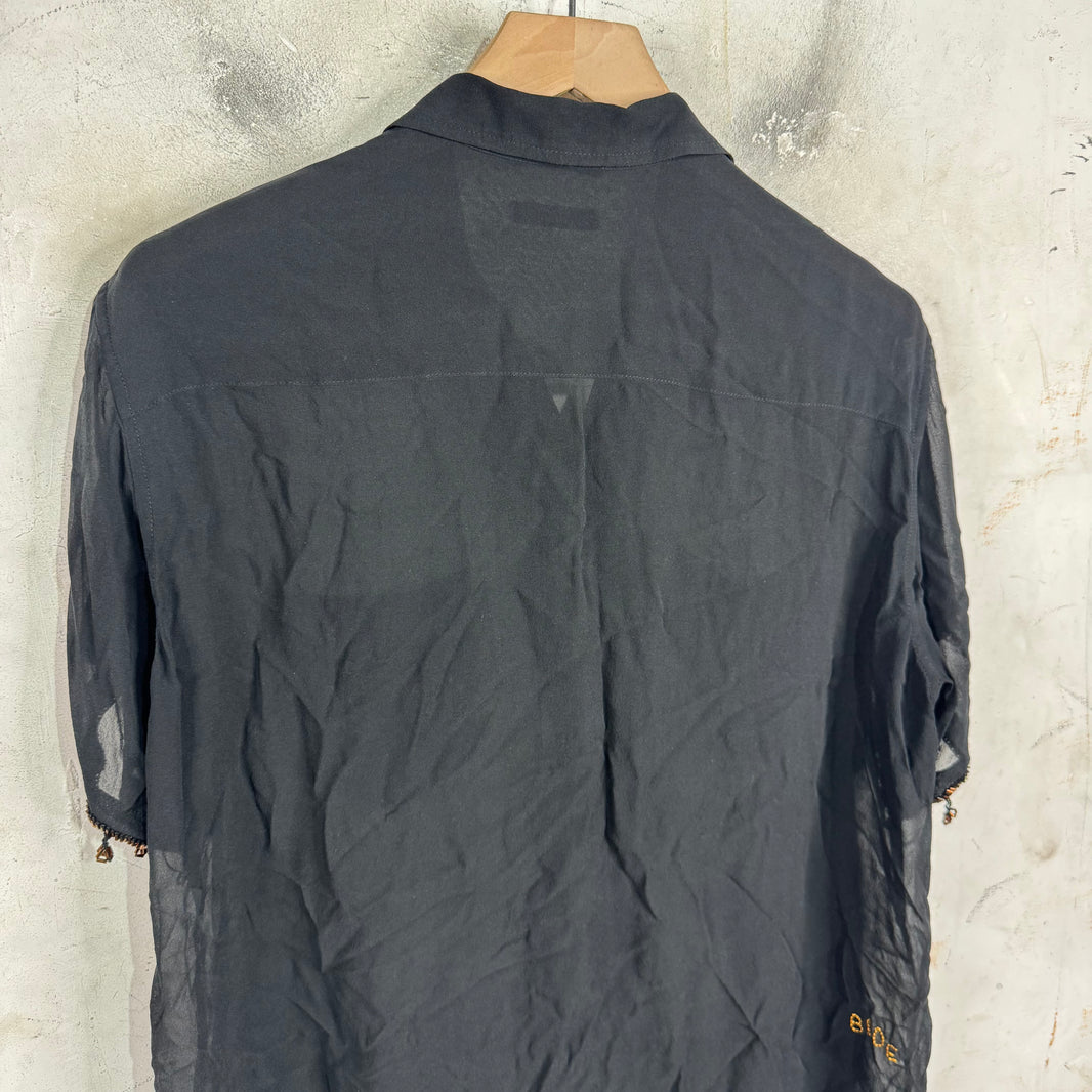 Bode Silk Tastle Sequined Shirt