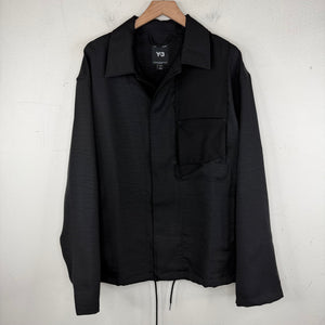 Y-3 Black Distressed Coaches Jacket