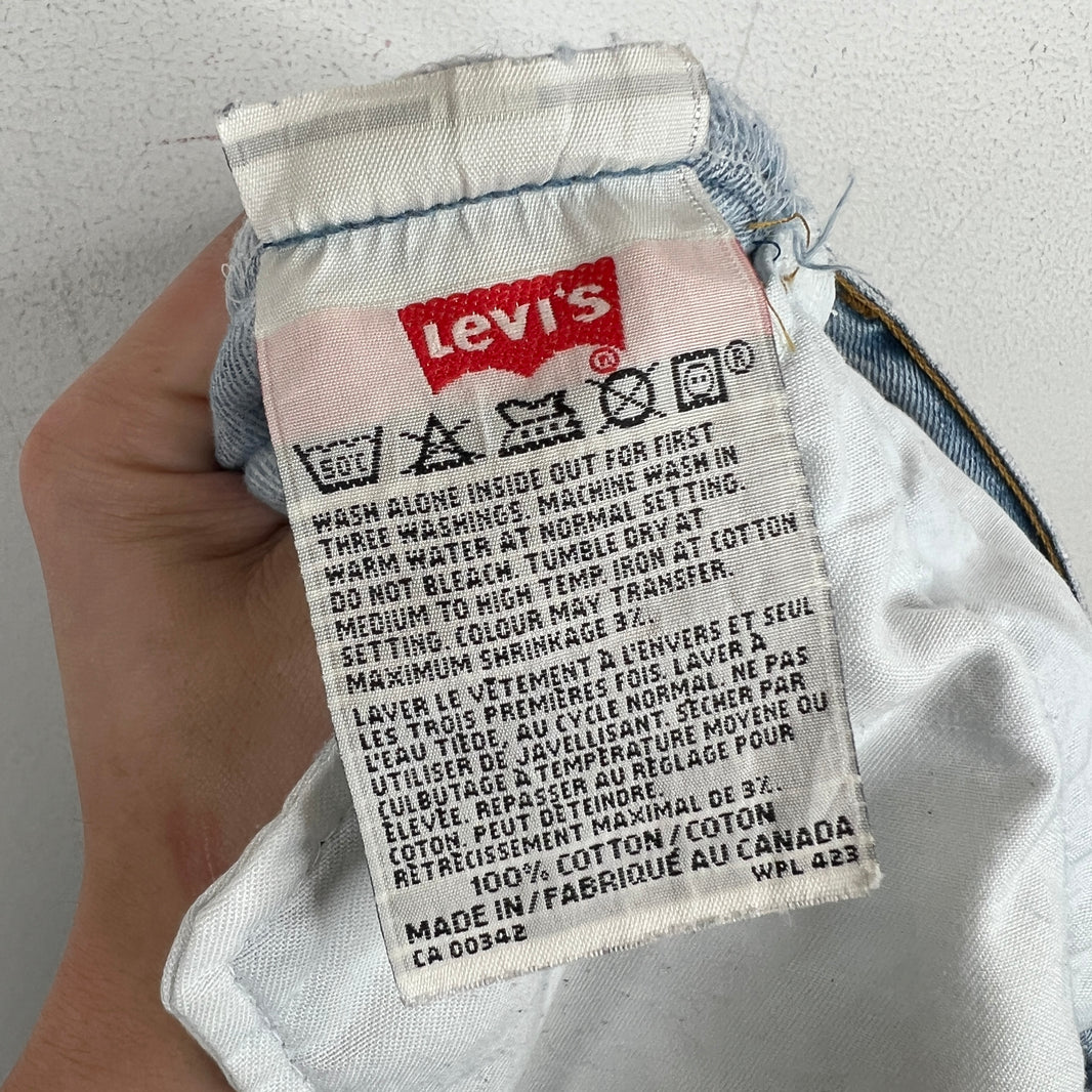 Vintage Levi's 501 Light Wash Denim Jeans