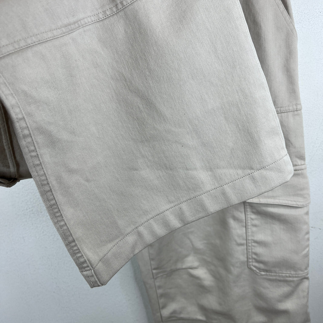 Acne Studios Wide Leg Oatmeal Cargo Pants
