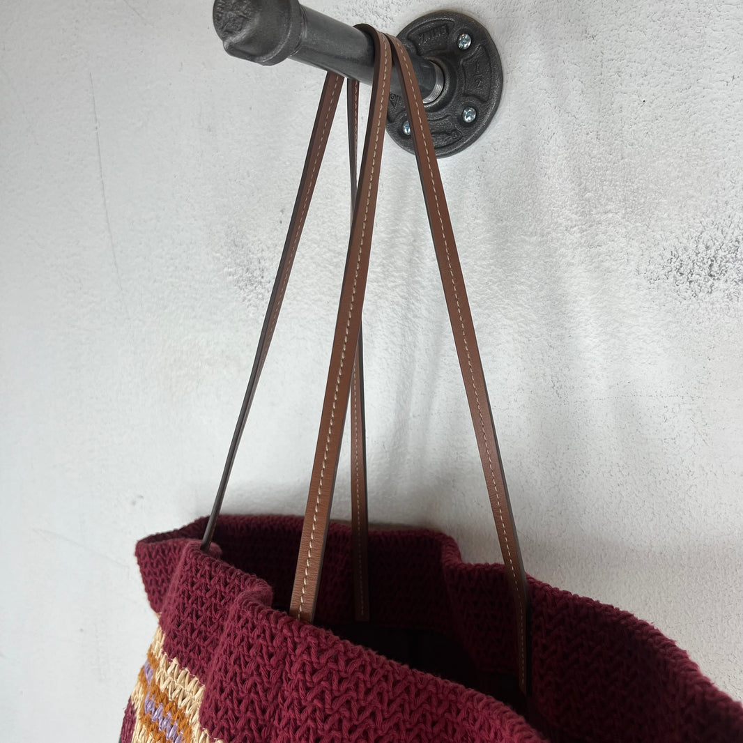 Miu Miu Raffia Woven Tote Bag