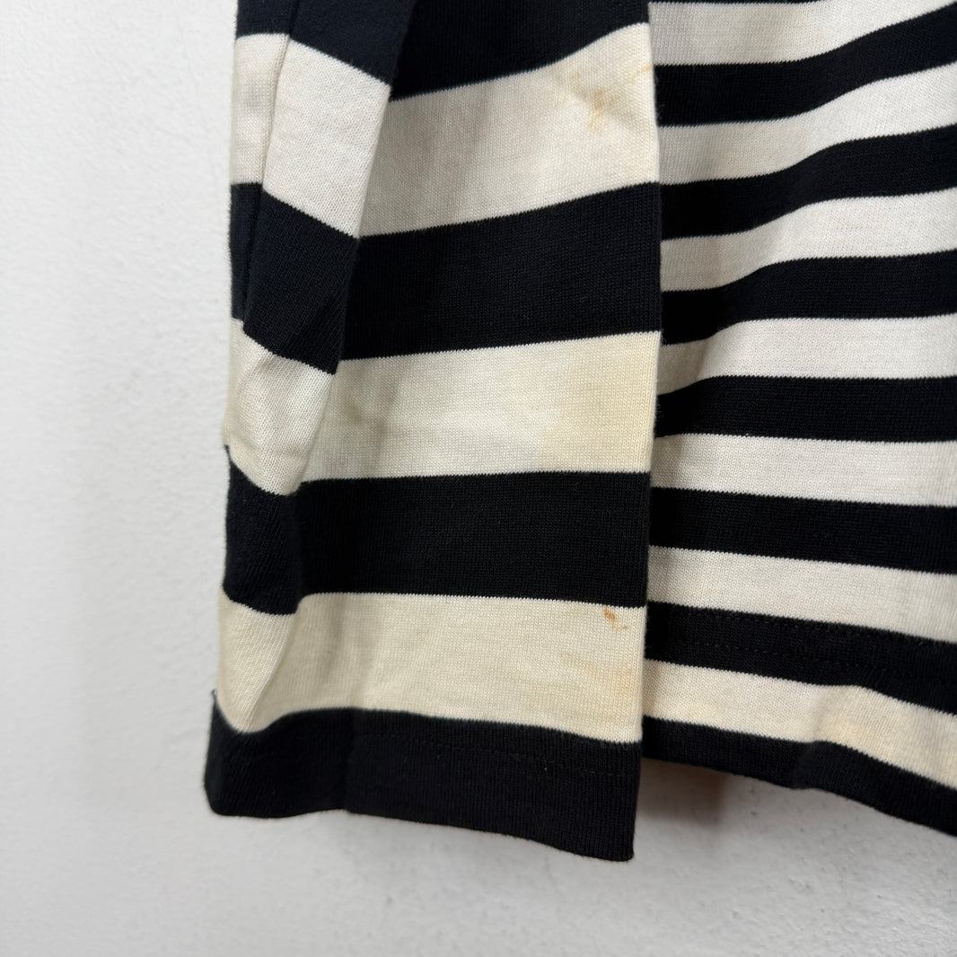 Off White Striped Frame Of Mind LS Shir