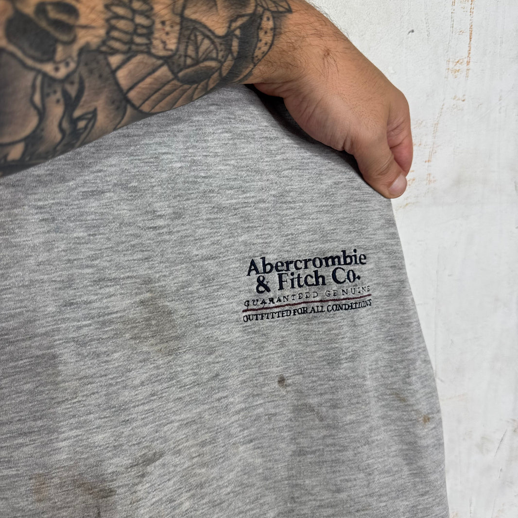 Vintage Grey A&F Smoked Hoodie