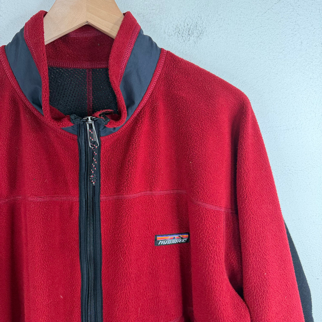 Hysteric Glamour Red Fleece Zip Jacket