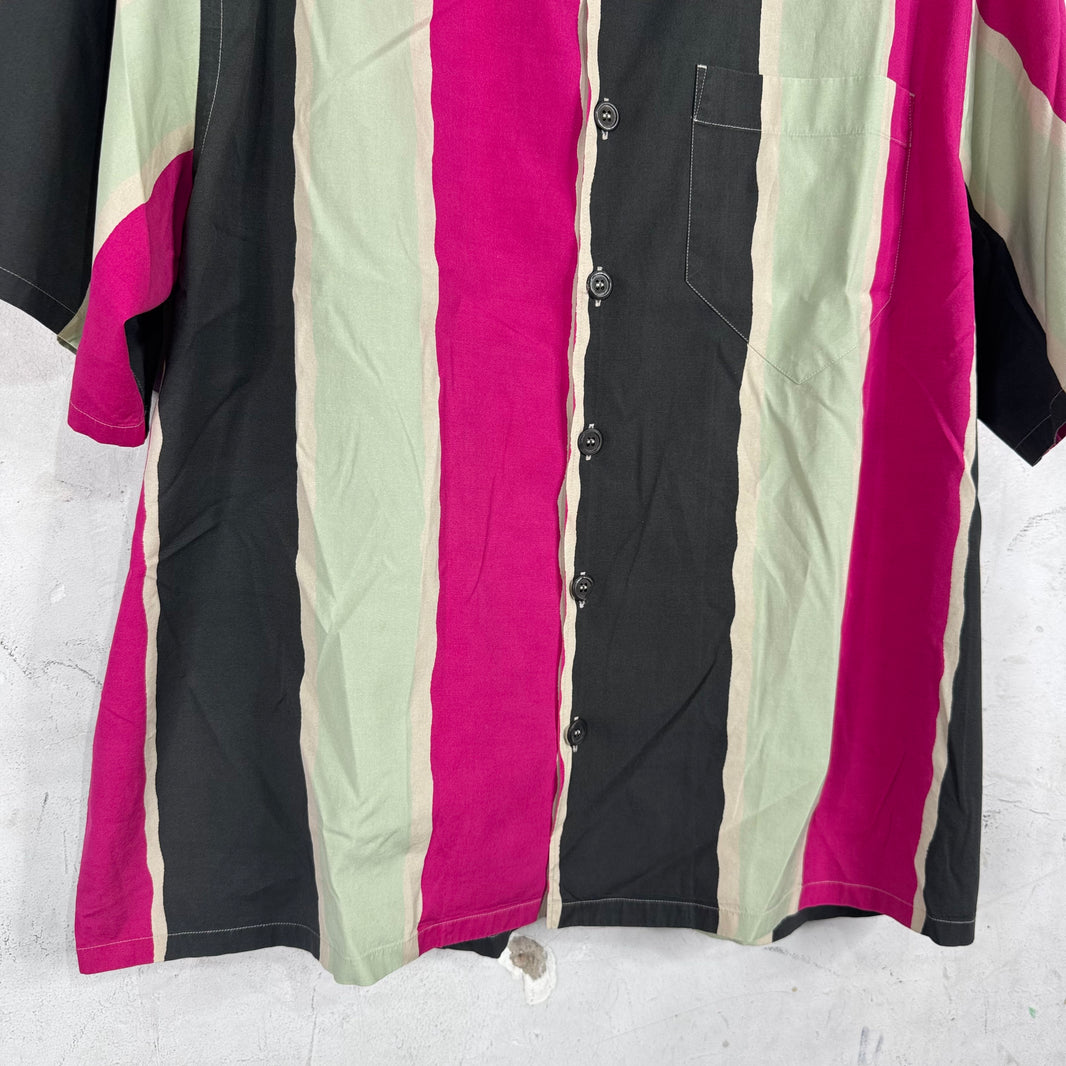Prada Patterened Watercolor Bowling Shirt