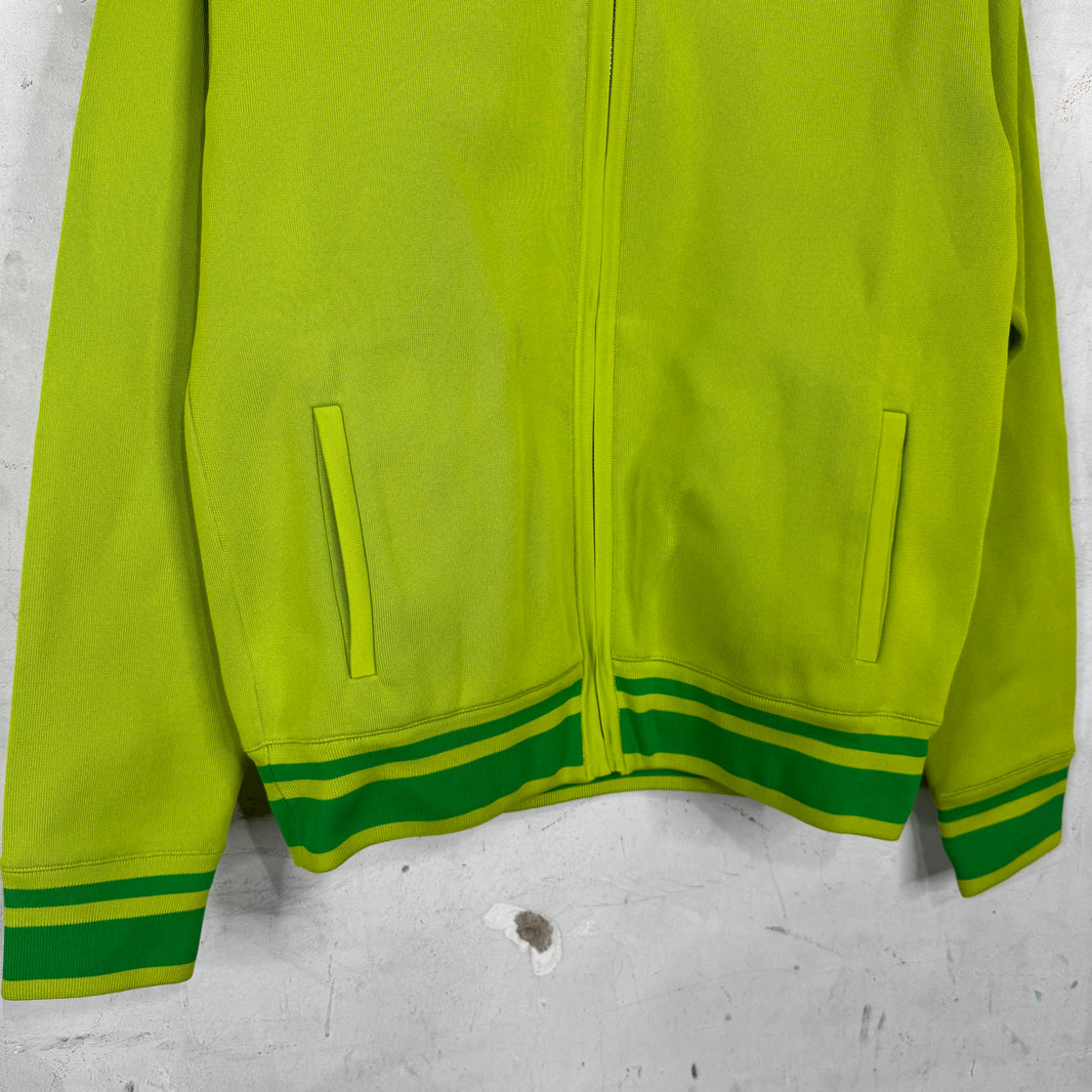 Bottega Veneta Green Shrunken Track Jacket