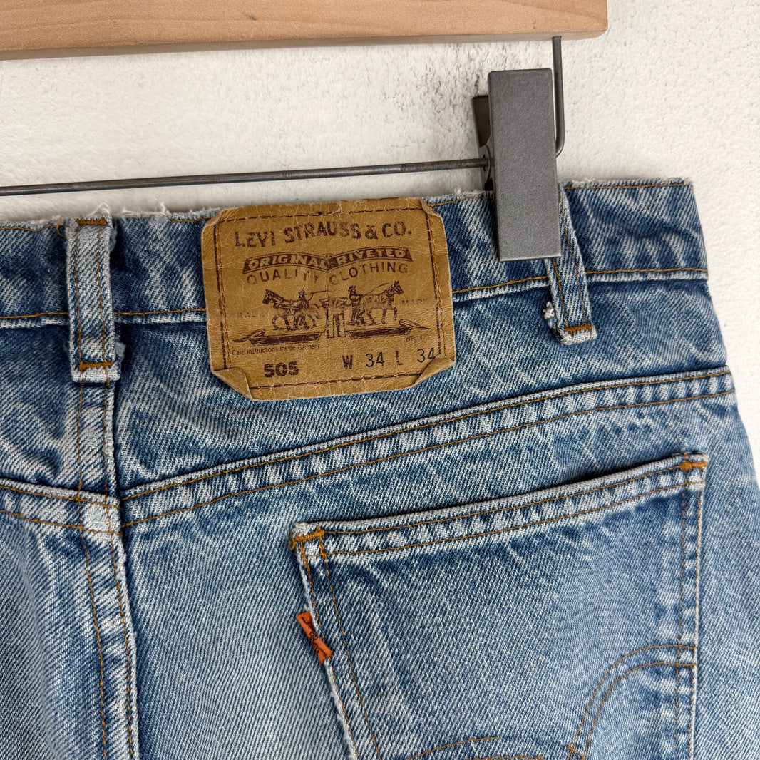 Vintage Levis 505 Orange Tab Jeans