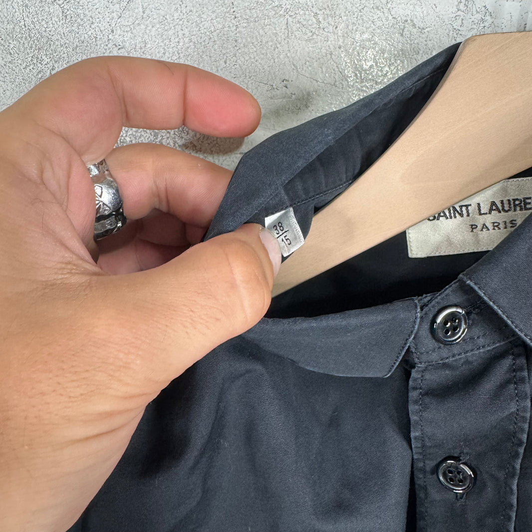 Saint Laurent 2013 Black LS Button Up