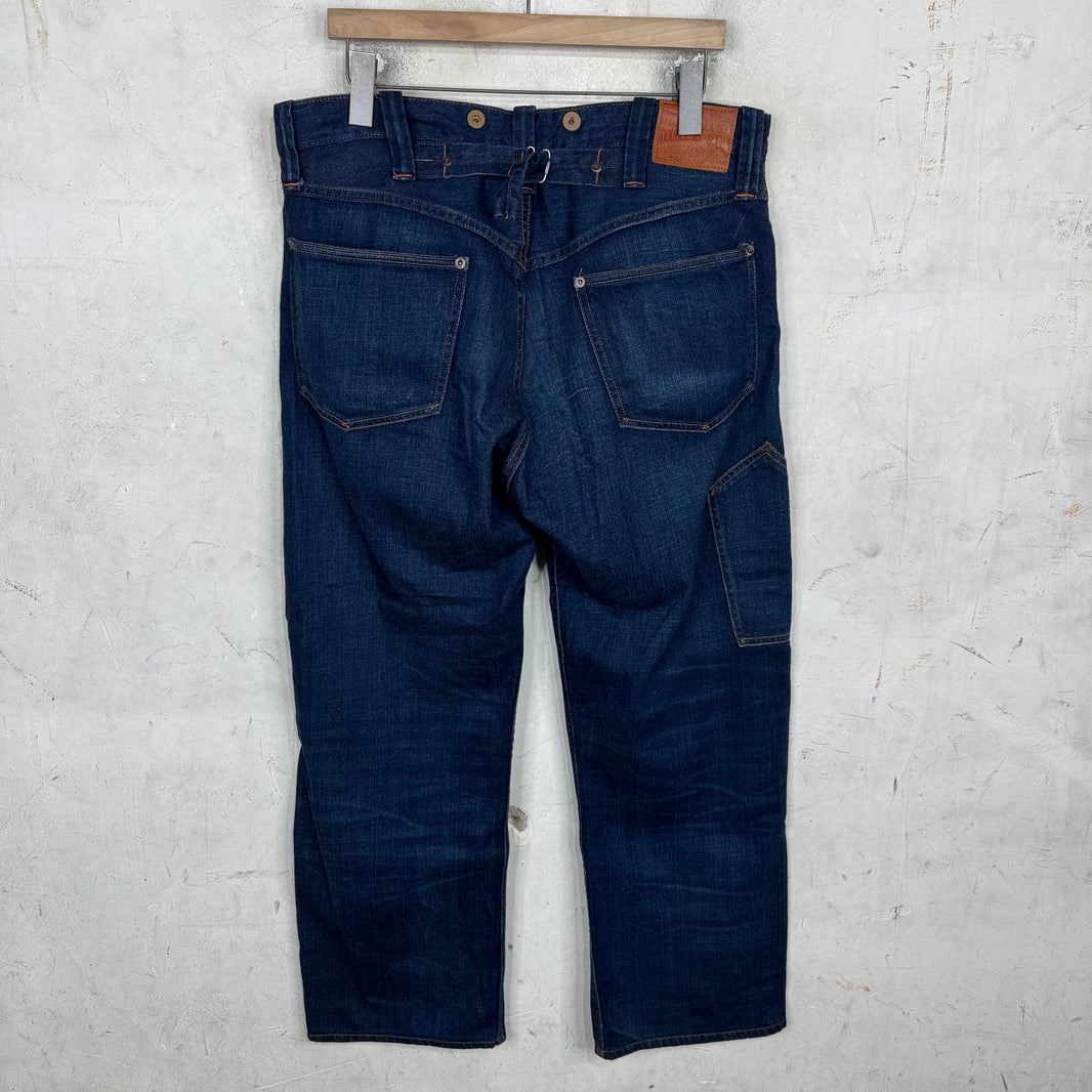 RRL Darkwash Repaired 5P Jeans