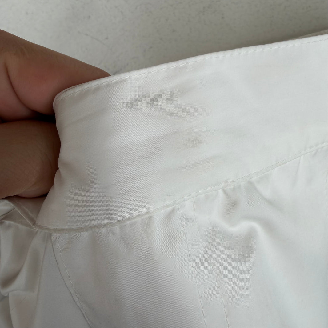 Brunello Cucinelli Pleated White Shorts