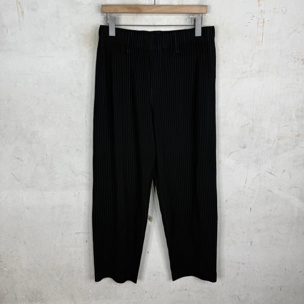 Issey Miyake Black Homme Plisse Trousers