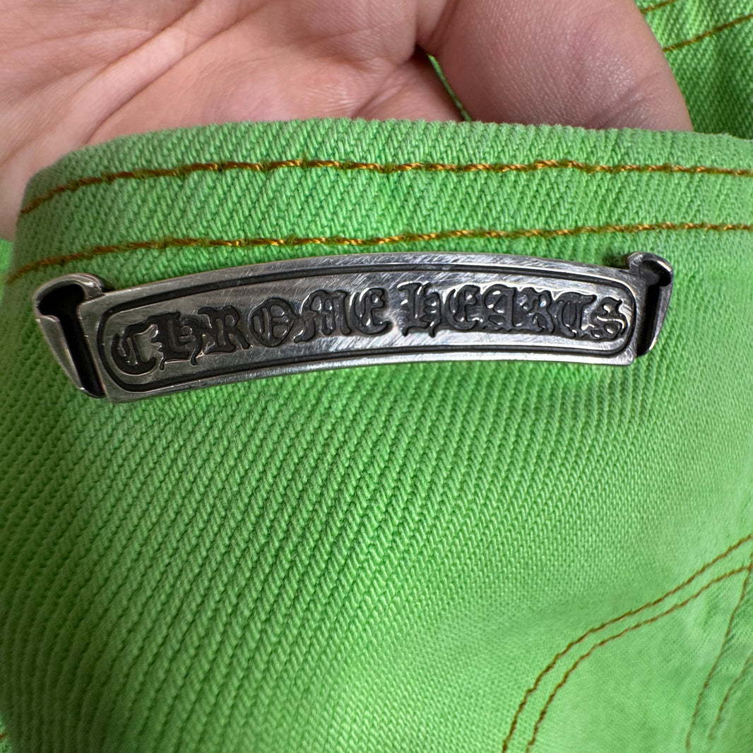 Chrome Hearts Levis Green Patch 501 Jeans
