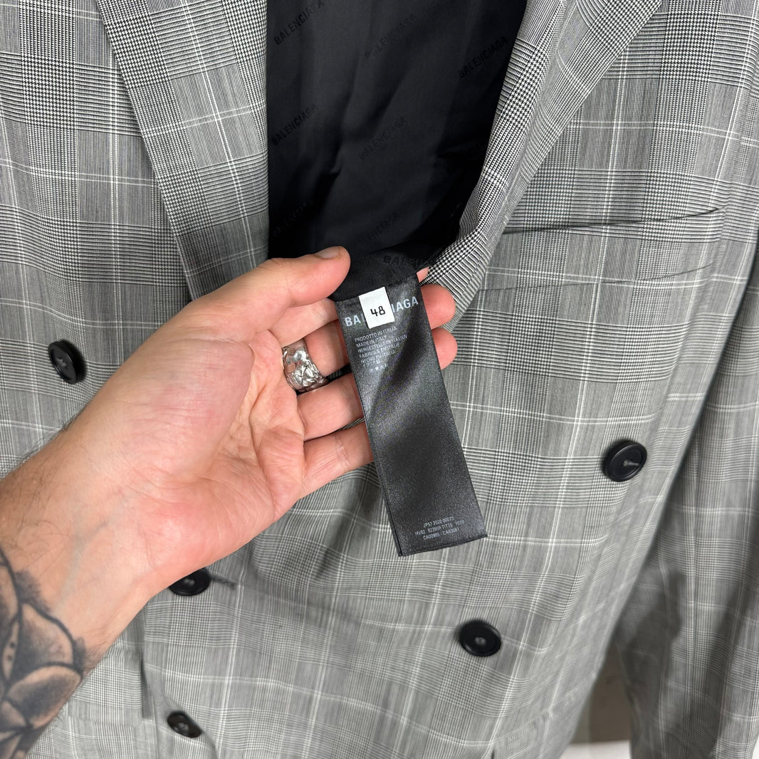 Balenciaga Plaid Blazer (Taped YE24)
