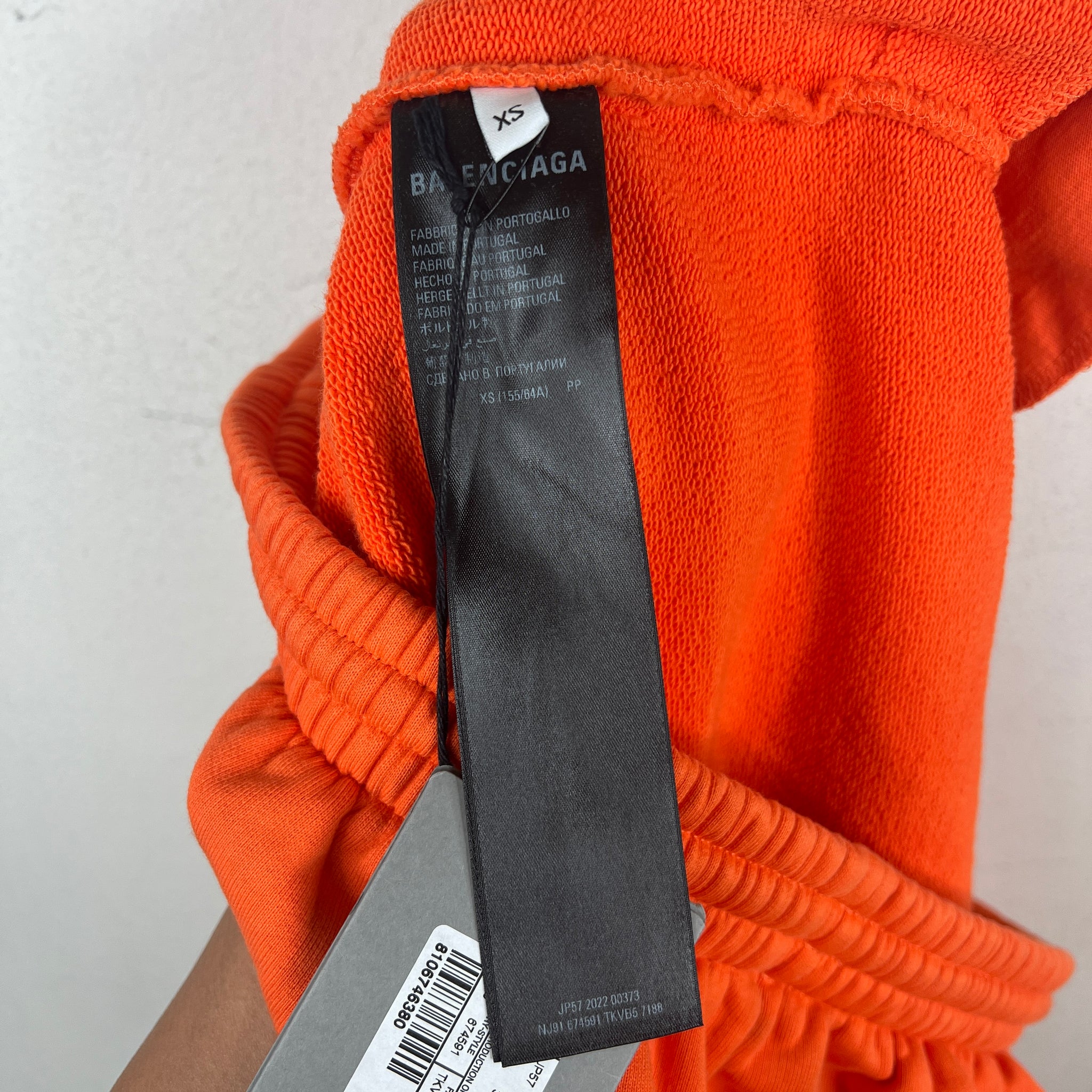 Balenciaga Orange Corp Sweatshorts