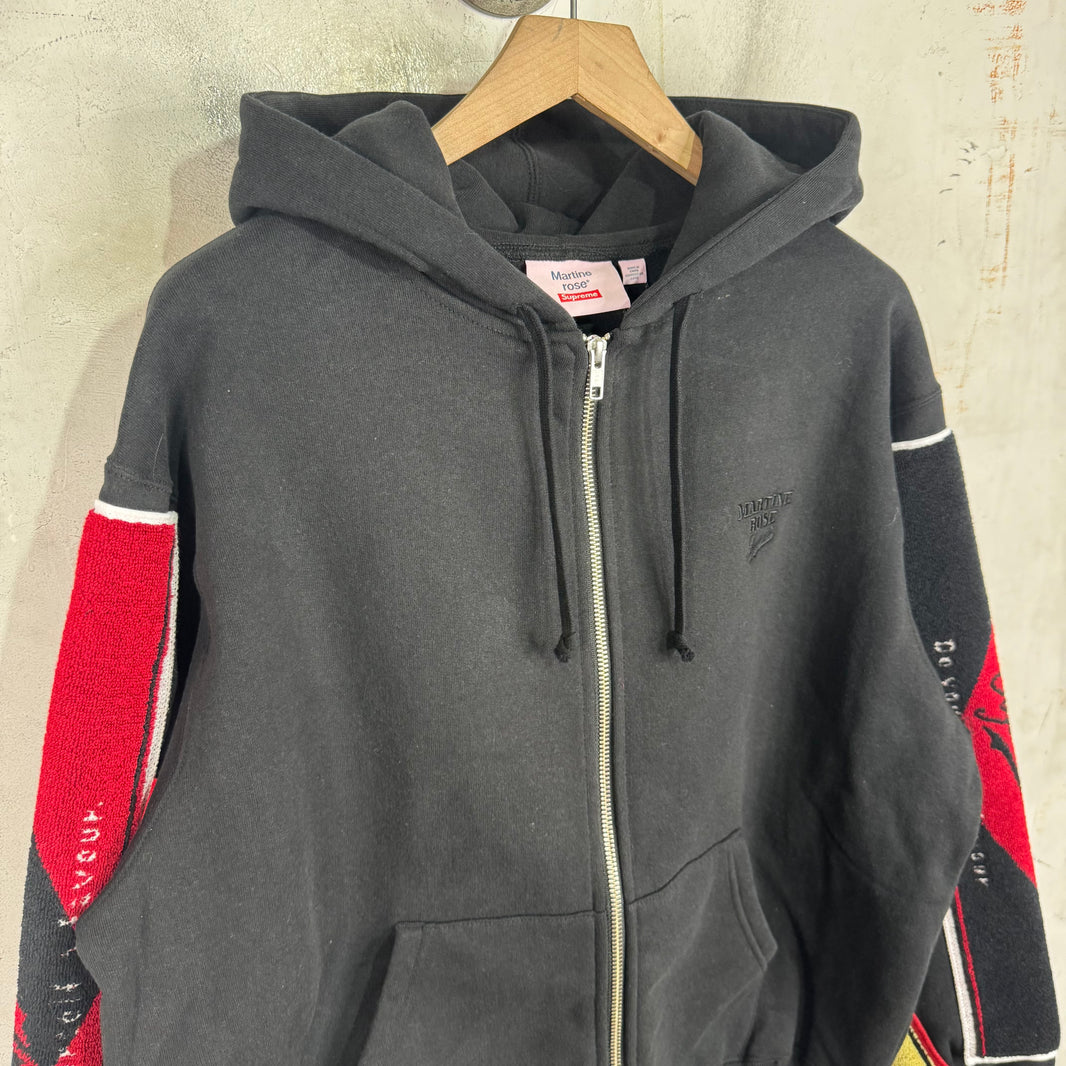 Supreme x Martine Rose Black Towel Zip Hoodie